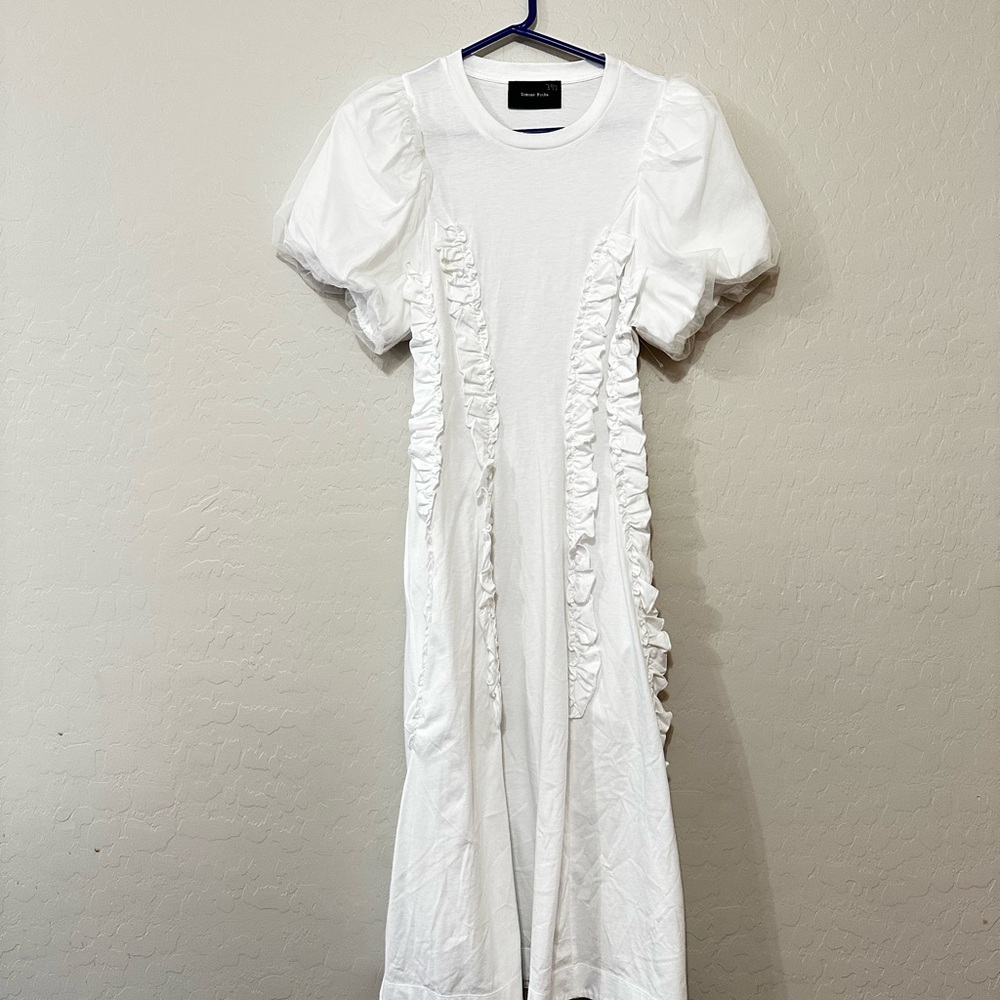 Simone Rocha Tulle Overlay Multi Ruffle Frill Dress - Picture 3 of 5